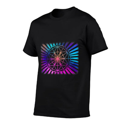 Sacred Geometry Geometric Flower Of Life  Vintage-inspired T-Shirt