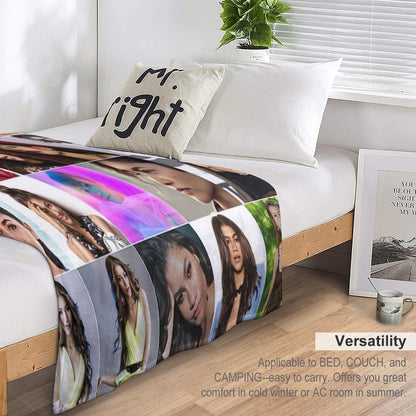 Zendaya Cute Photo Collage Durable Throw Blanket
