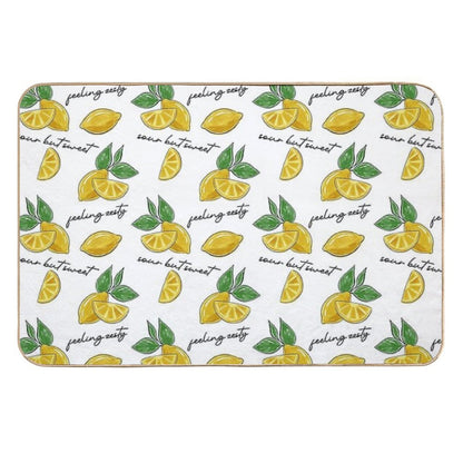 Lemons  Repositionable Bath Mat
