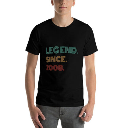 17 Years Old Legend Since 2008 17th Birthday  Tagless Design T-Shirt