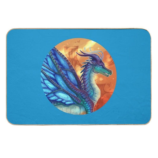 Wings of Fire - Blue  Multi-Purpose Bath Mat
