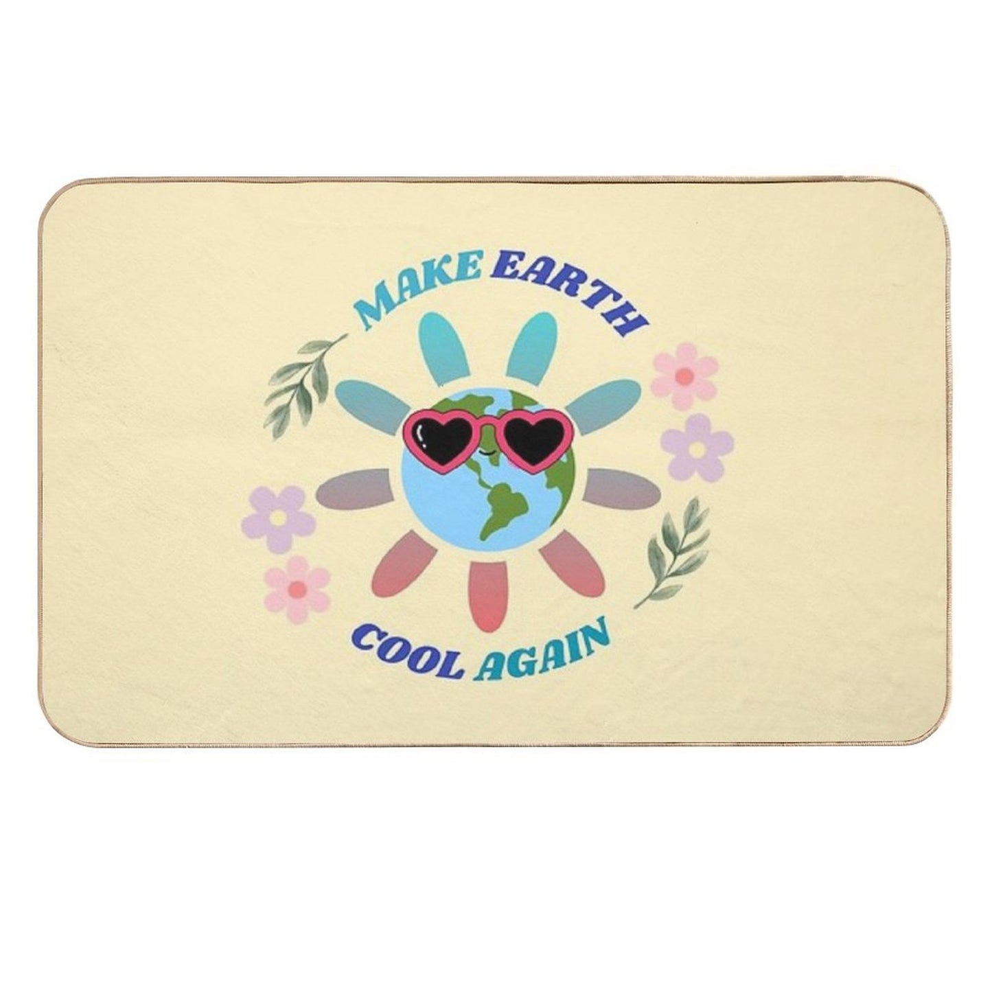Make Earth Cool Again  Slip-Resistant Bath Mat