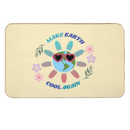 Make Earth Cool Again  Slip-Resistant Bath Mat