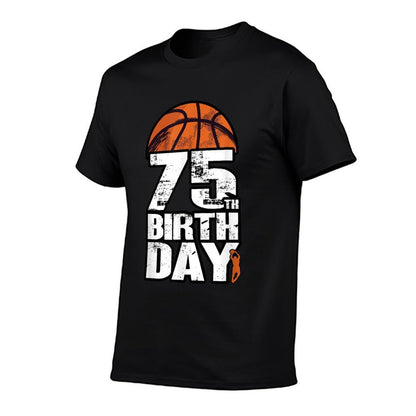75 Years Old Vintage Basketball 75th Birthday  High-quality Stitching T-Shirt