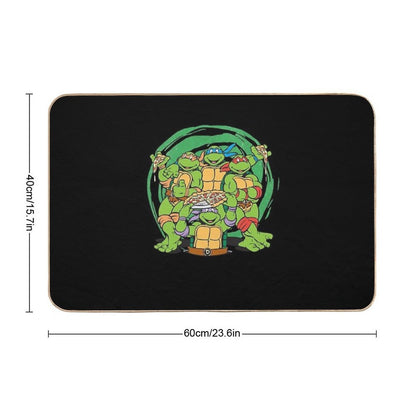 Teenage Mutant Ninja Turtles  Awesome For Music Fan  Easy Maintenance Bath Mat
