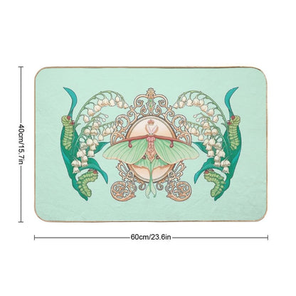 Moon Moth  Stain-Proof Bath Mat