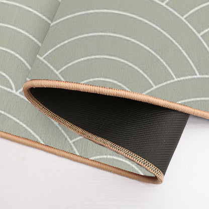 Waves (Linen Sage)  High-Traffic Bath Mat