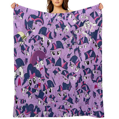 Twilight Sparkle Mess Quick-dry Throw Blanket