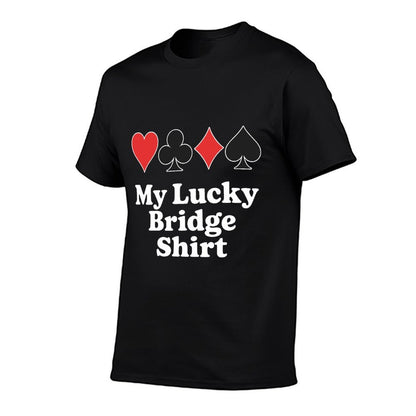 Funny Bridge Design for Men Women Card Game Bridge Player  Stretchy T-Shirt