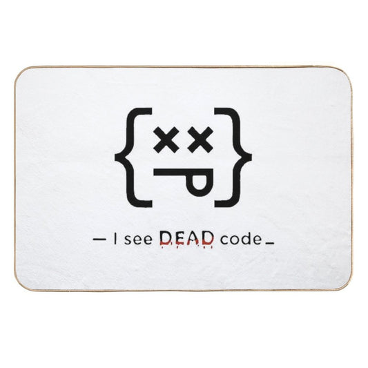 Code Sense – Funny Coding Shirt for Programmers And Tech Enthusiasts  Easy To Clean Bath Mat