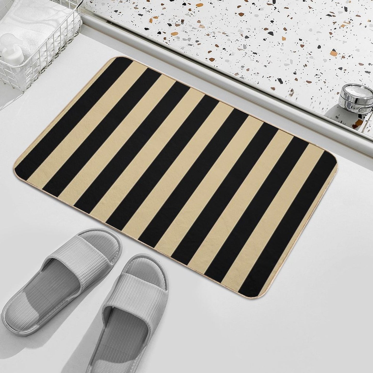 Purdue - Stripes  Pet-Safe Bath Mat