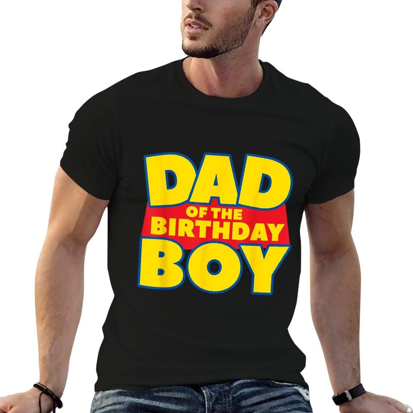 Dad Of The Toy Birthday Boy Funny Story Theme B-day  Moisture-wicking T-Shirt