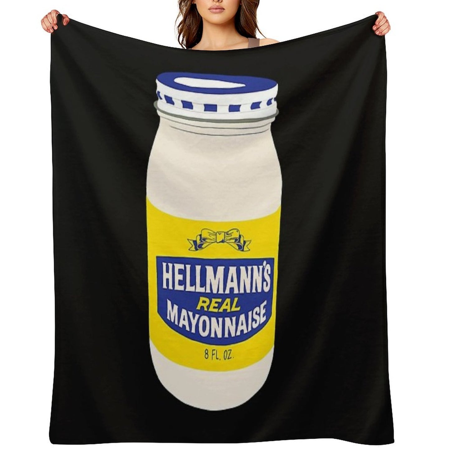 Mayonnaise For Fans Machine-washable Throw Blanket