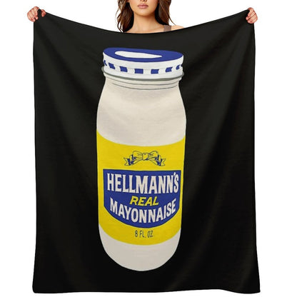 Mayonnaise For Fans Machine-washable Throw Blanket