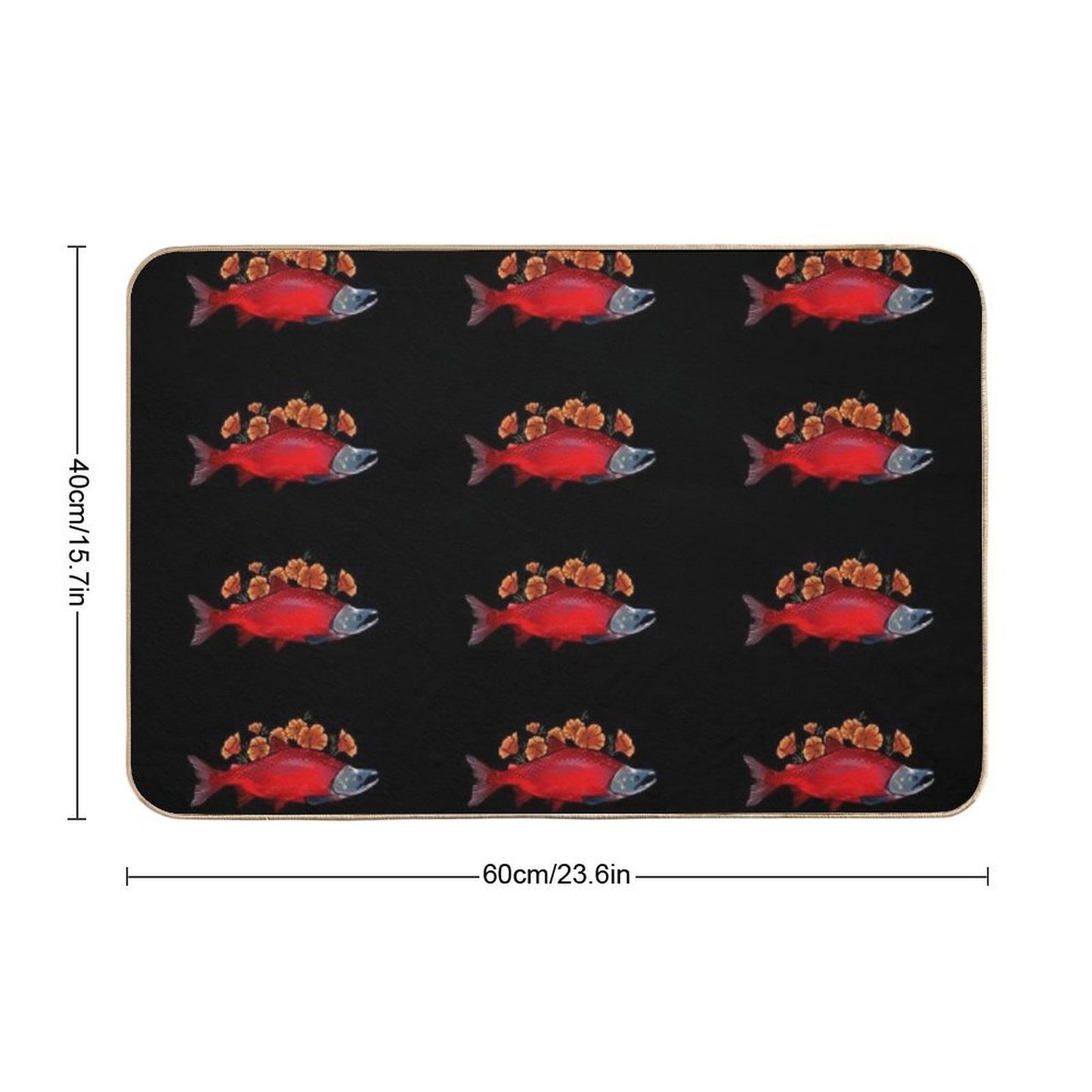 Salmon Without CCC Logo  Versatile Bath Mat