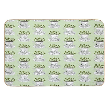 Lucky Cup of Clovers  Multi-Purpose Bath Mat