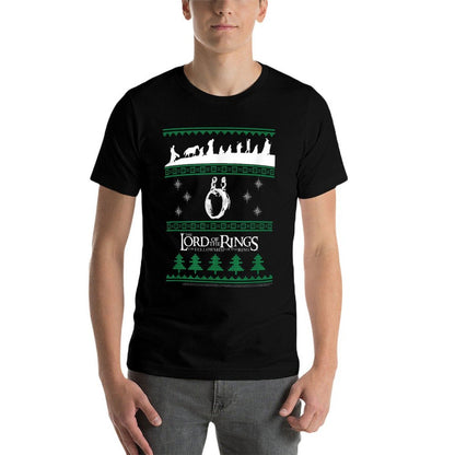 Lord Of The Rings Christmas Sweater Pattern  High-quality Stitching T-Shirt