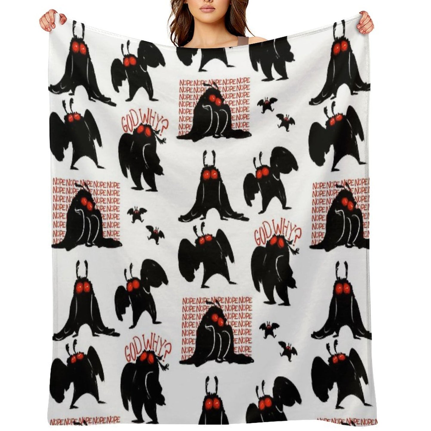 And It's Mothman! Durable Throw Blanket