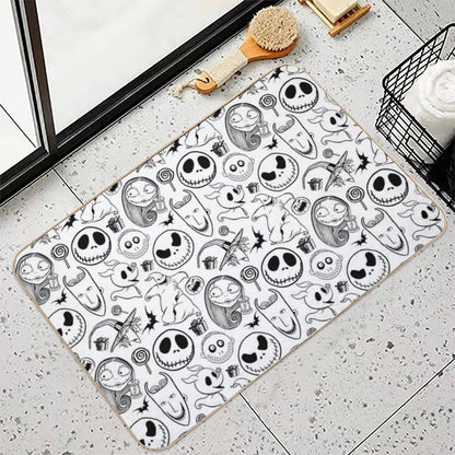 Nightmare before Christmas Pattern  Slip-Resistant Bath Mat