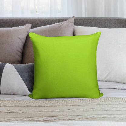 Lime Green Soft Multiple Sizes Throw Pillow