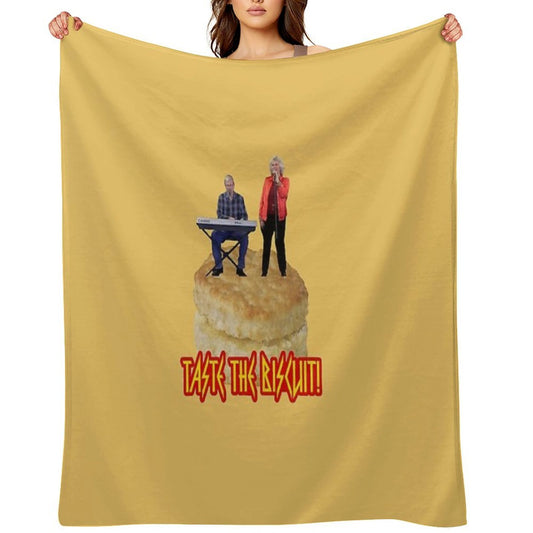 Toasters N Moose Taste The Biscuit Easy Care Throw Blanket