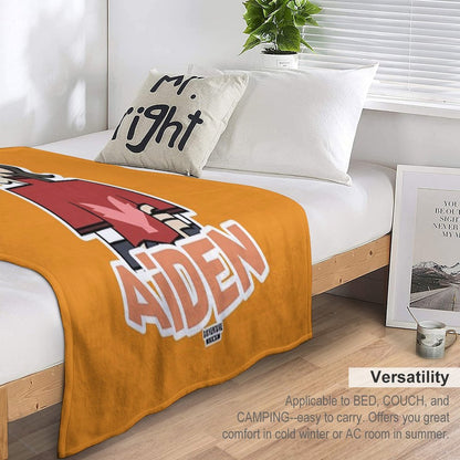 Adventure Camp - Aiden Velvety-soft Throw Blanket