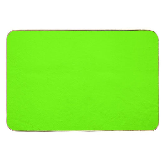 Super Bright Fluorescent Green Neon  Easy To Clean Bath Mat