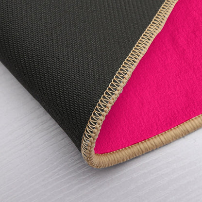 Fuchsia Flat Color  Non-Slip Bath Mat