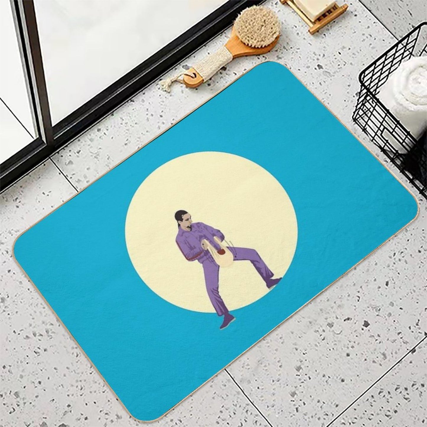 Jesus The Big Lebowski  Easy Maintenance Bath Mat
