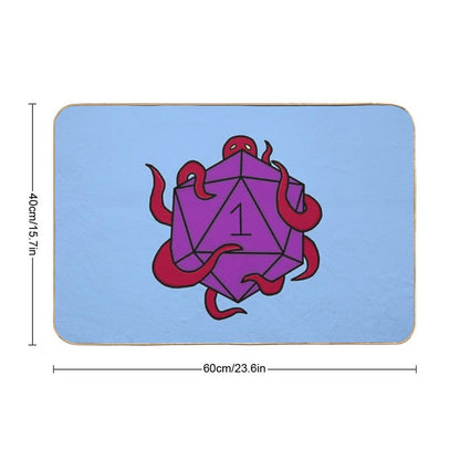Bad Dice Are Sacrificed To The Kraken  Dirt-Trapping Bath Mat
