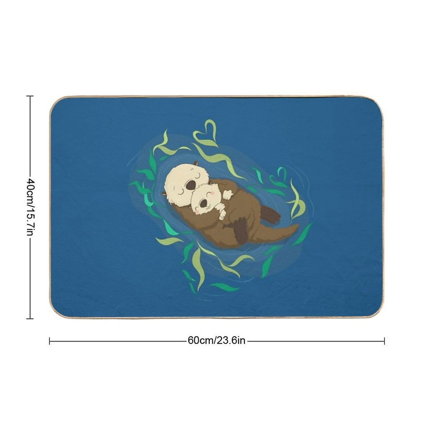 Cute Otters Durable Bath Mat