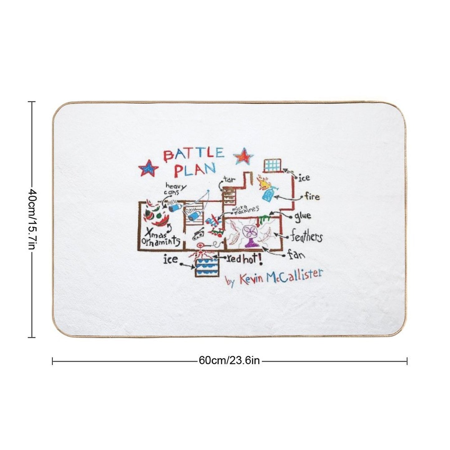Home Alone  Pet-Safe Bath Mat