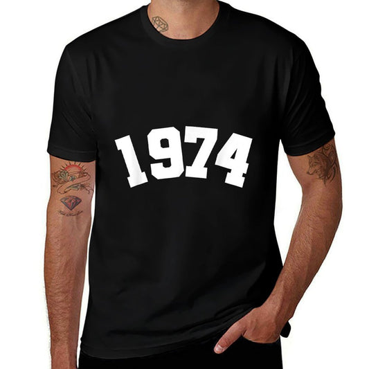 Classic 1974 Varsity Vintage College Style 50th Birthday  Affordable Price T-Shirt