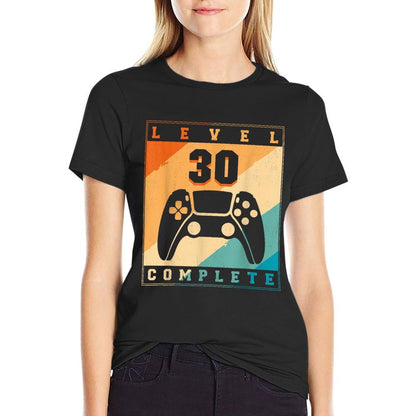 Level 30 Unlocked & Complete 1993 Video Game 30th Birthday  Eco-friendly Material T-Shirt