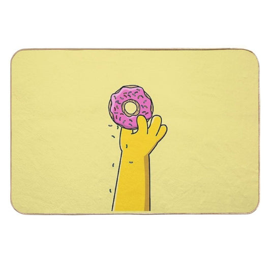Homer Donut  Non-Slip Bath Mat