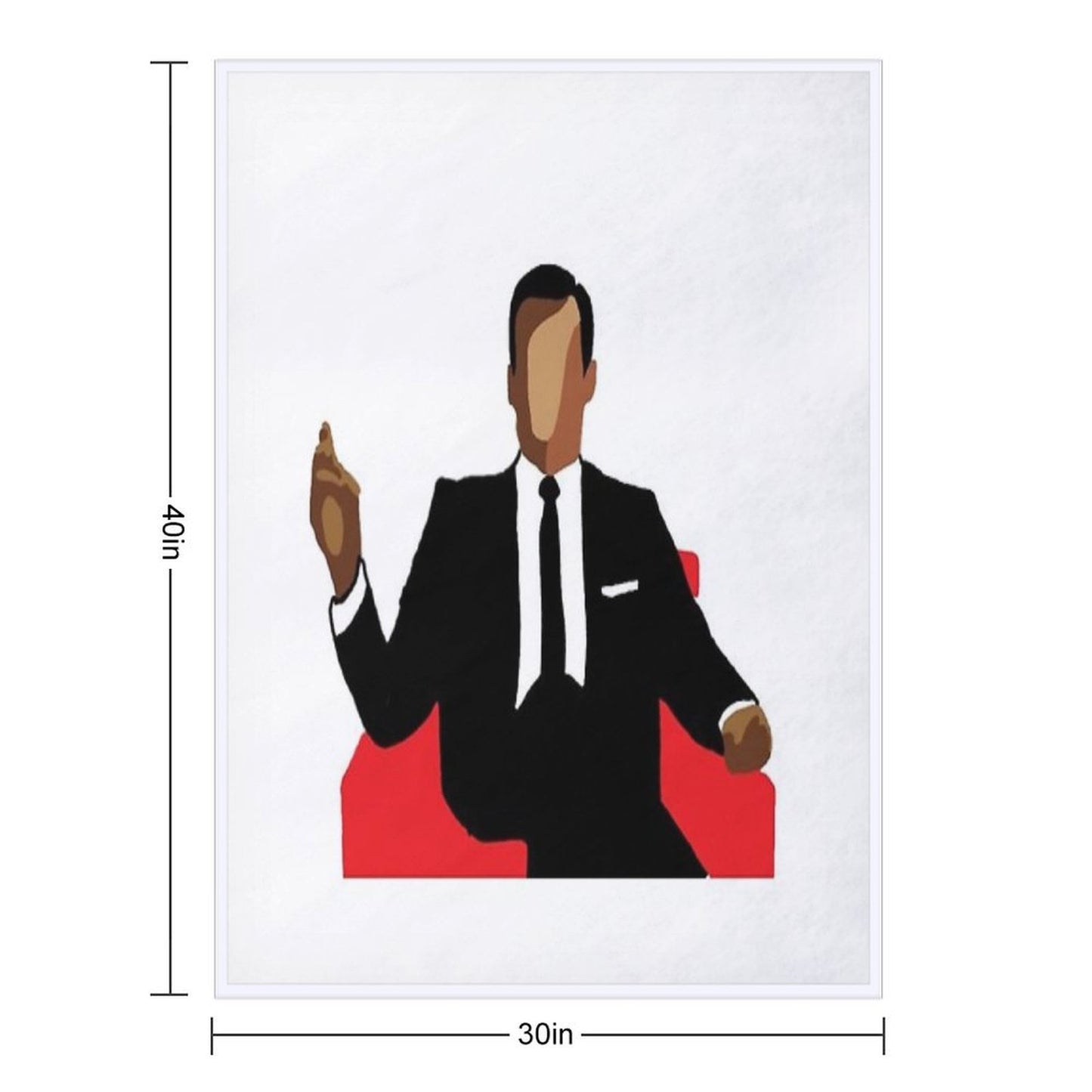 Mad Men Sustainable Throw Blanket