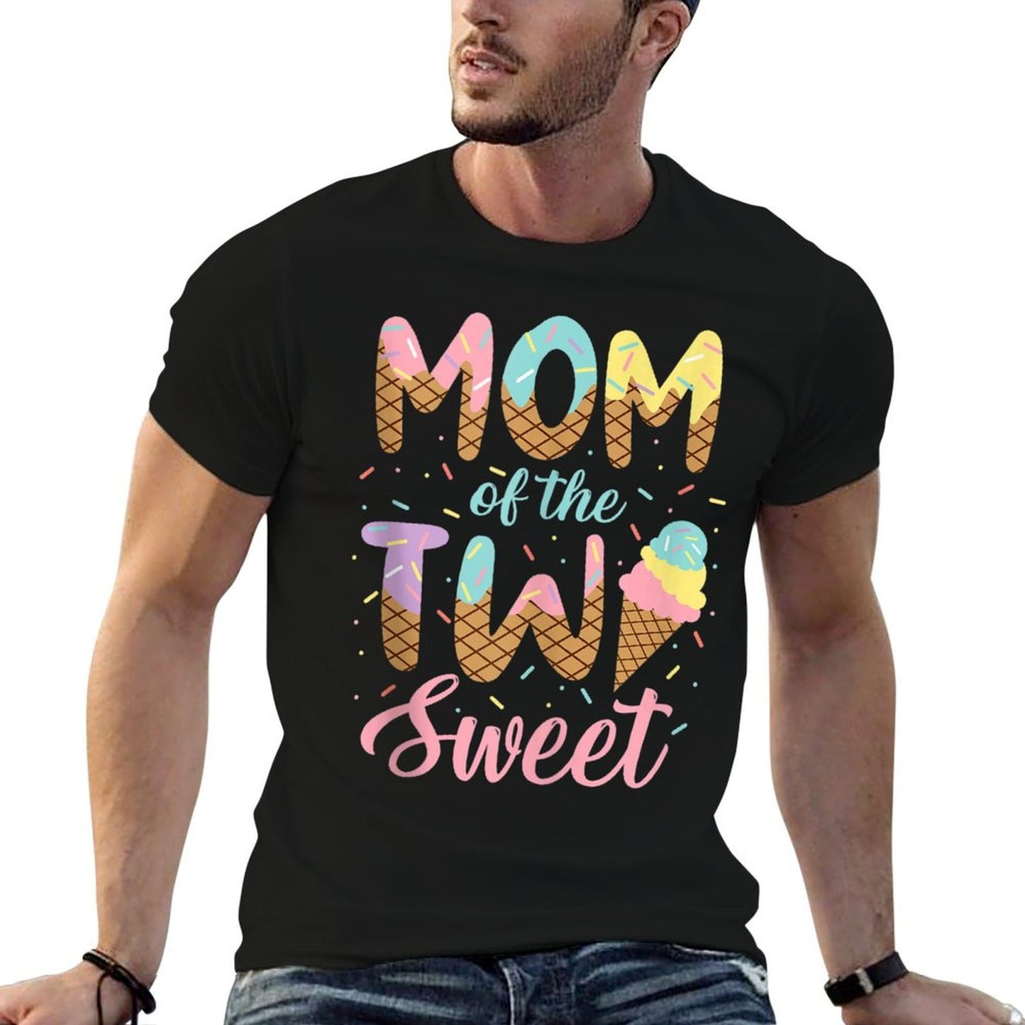 Mom of The Two Sweet Birthday Girl Ice Cream Lovers 2nd  Classic T-Shirt