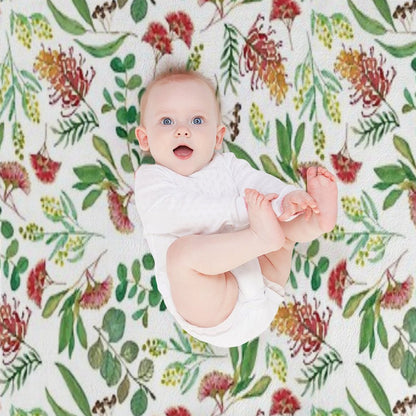 Australian Botanical Eco-conscious Throw Blanket