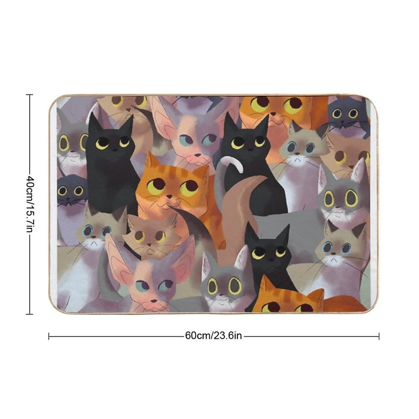 Lotsa Cats  Absorbent Bath Mat