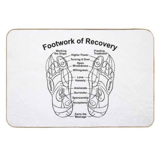 Footwork of Recovery  Absorbent Bath Mat