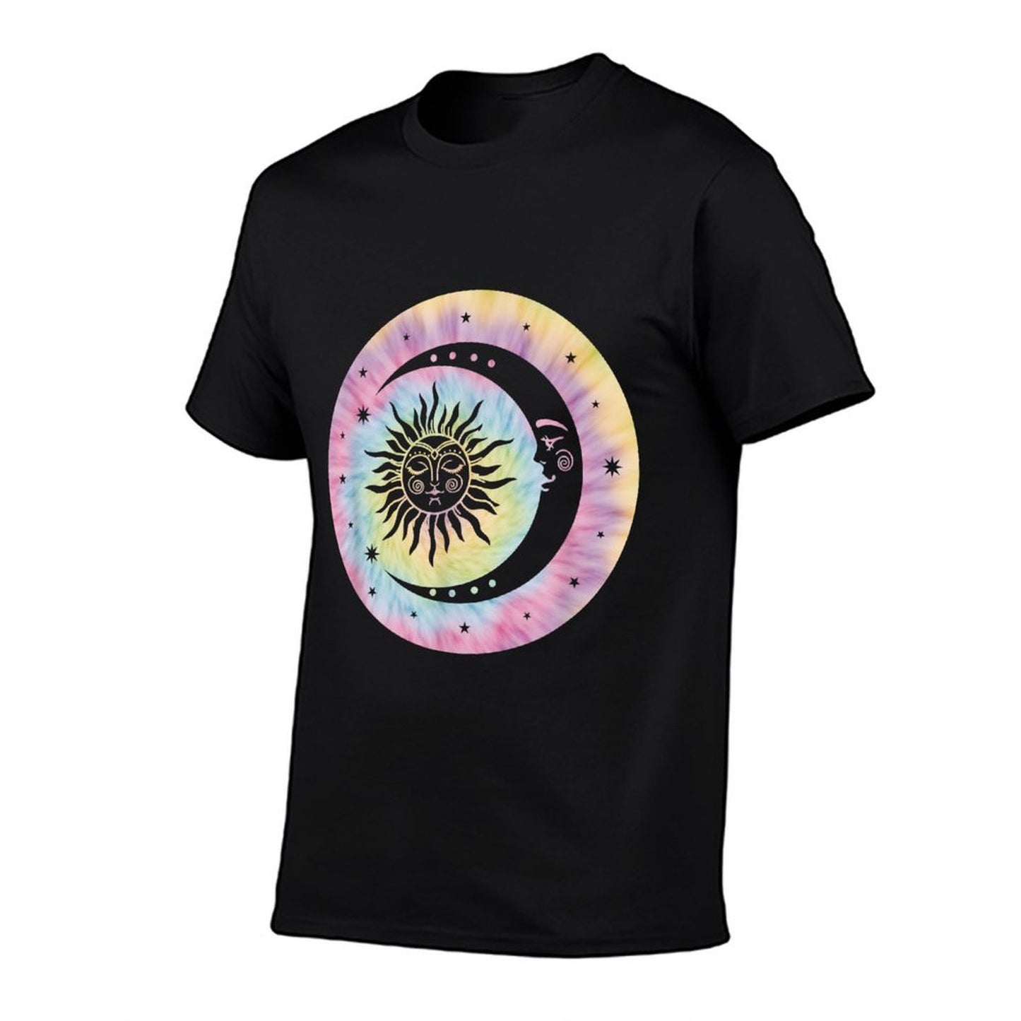 Boho Tie Dye Hippie Retro Moon Sun Stars Celestial  Classic T-Shirt