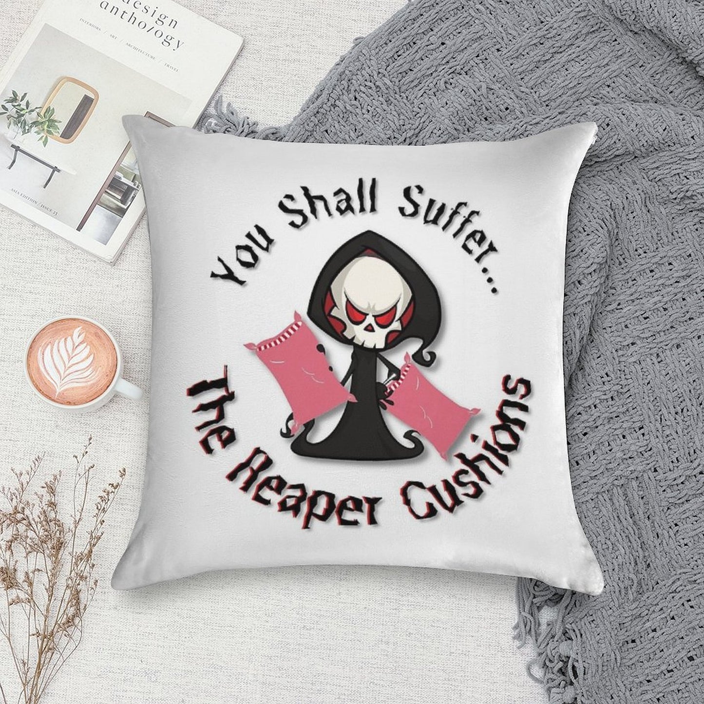 The Reaper Cushions Soft Style Accent Throw Pillow