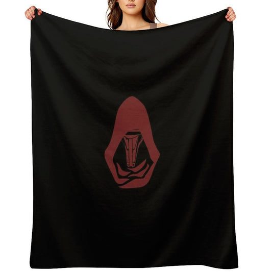 Minimalist Darth Revan Mask in Red – Star Wars KOTOR Inspired Design Comfort Throw Blanket