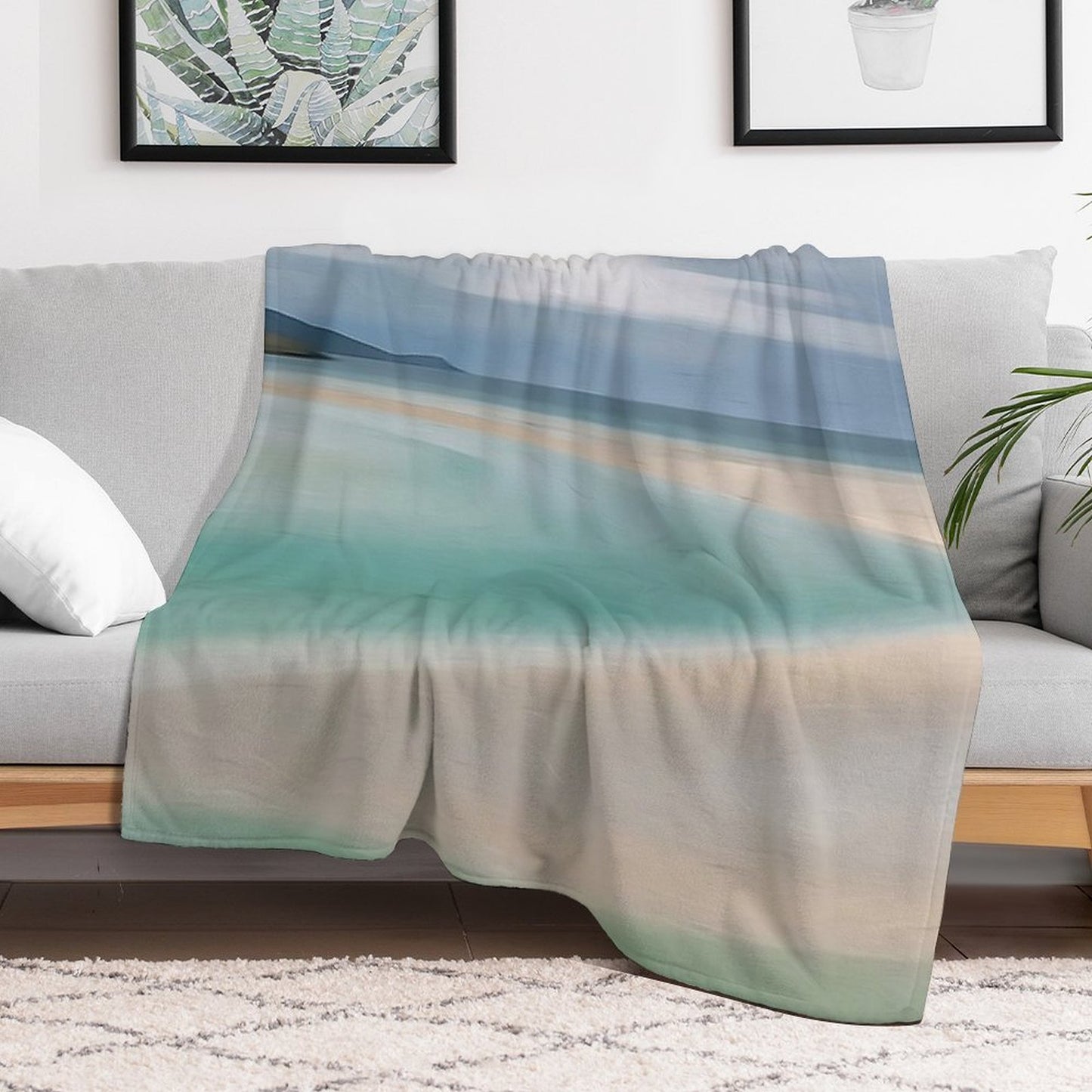 Isle of Harris Beach, Scotland Easy Care Throw Blanket