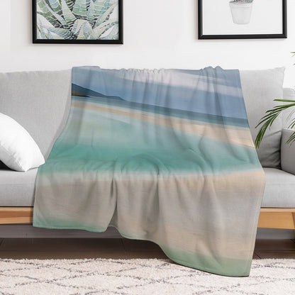 Isle of Harris Beach, Scotland Easy Care Throw Blanket