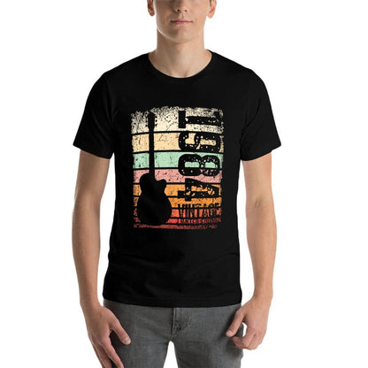 Vintage 40 Year Old 1984 40th Birthday Gifts Guitar Lover  Oversized Silhouette T-Shirt