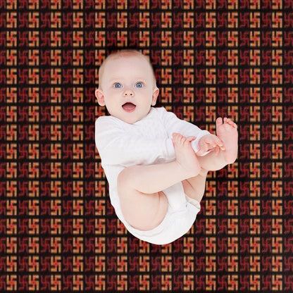 Swastika Peace Good Luck Machine-washable Throw Blanket