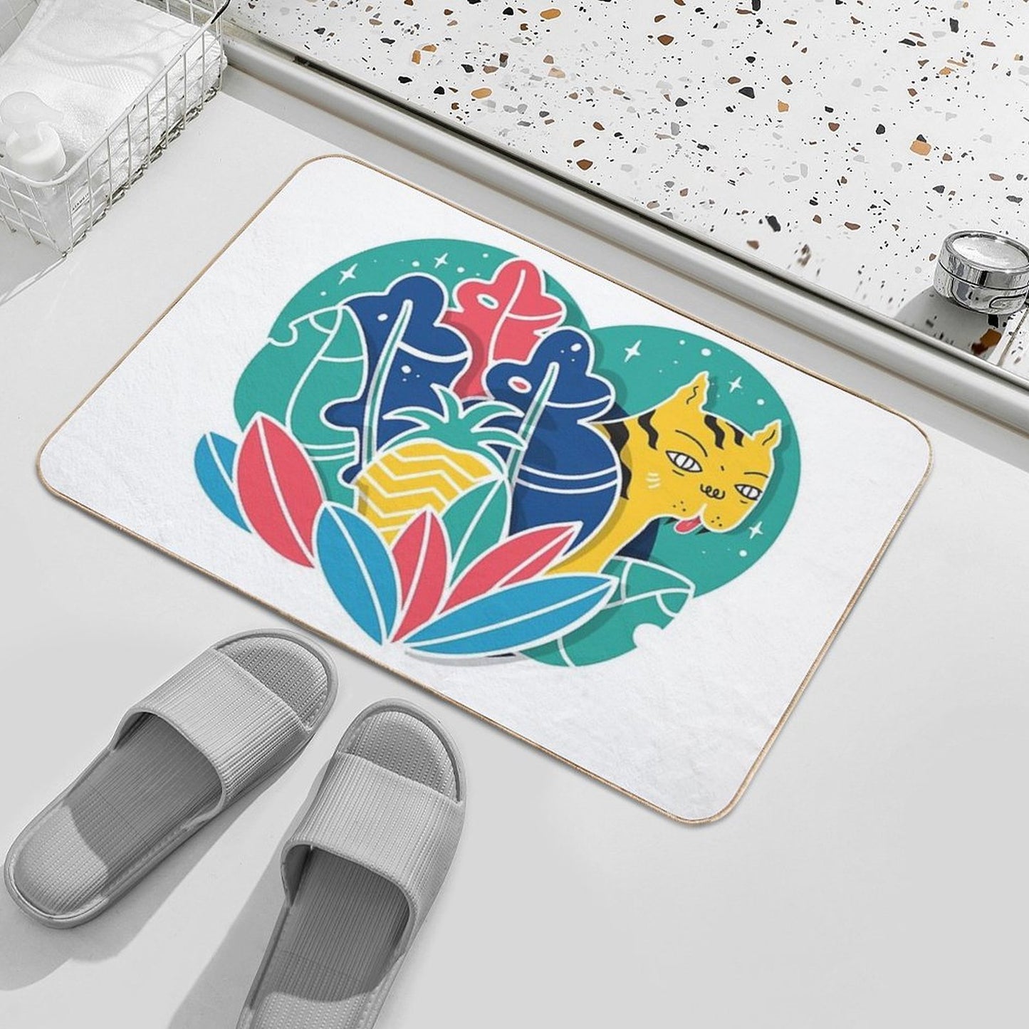 Jungle  Pet-Safe Bath Mat