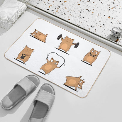 FITNESS CAT  Rapid-Drying Bath Mat