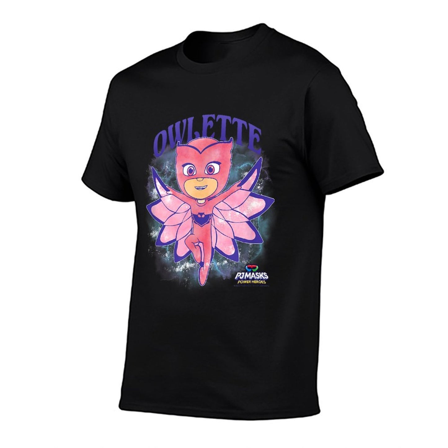 PJ Masks Owlette Watercolor Girly Portrait  High-quality Stitching T-Shirt